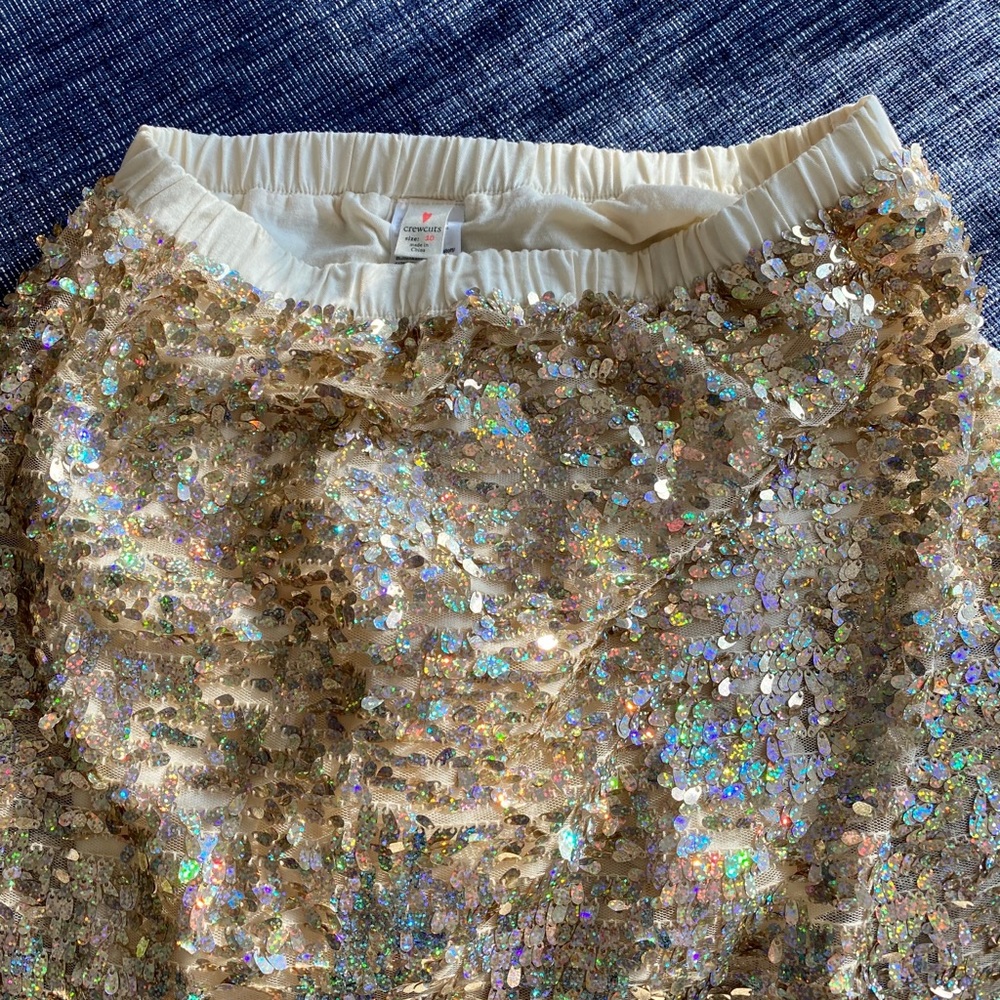 Crewcuts girls glitter skirt sequins
